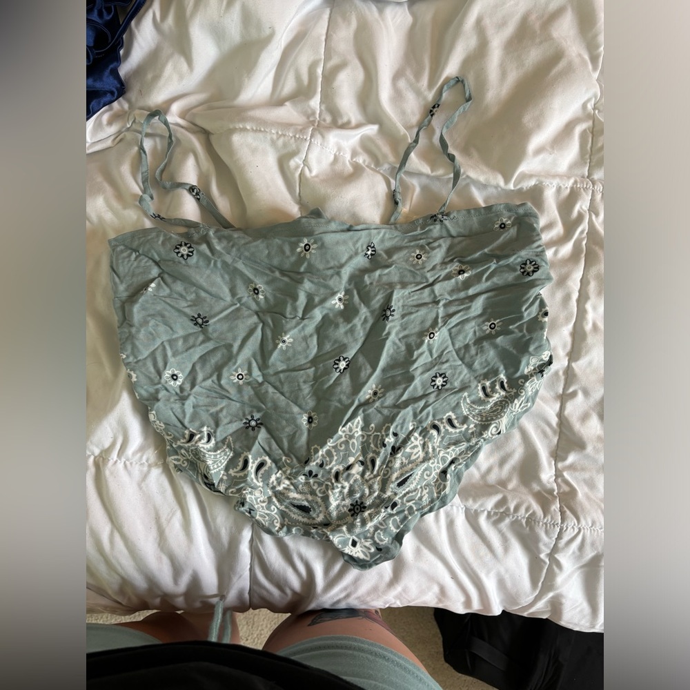 Brand new bandana style wrap top